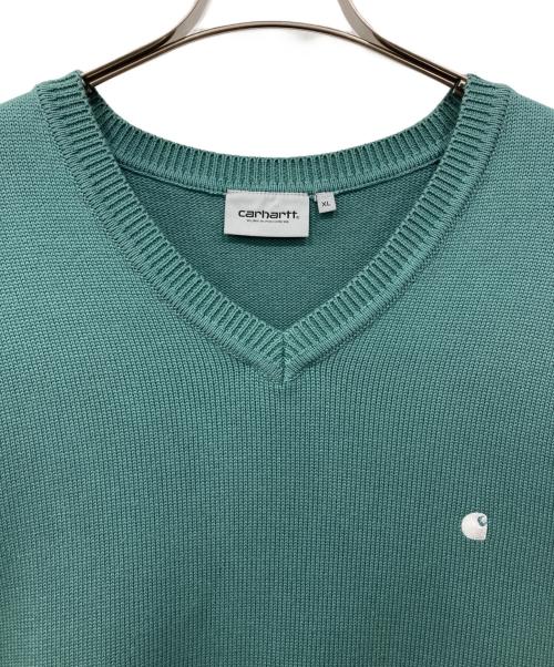 CarHartt（カーハート）CarHartt (カーハート) Madison Vest Sweater ブルー サイズ:XLの古着・服飾アイテム