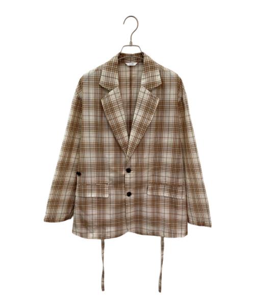 CLANE（クラネ）CLANE (クラネ) 2WAY SHEER JACKET ベージュ サイズ:1の古着・服飾アイテム