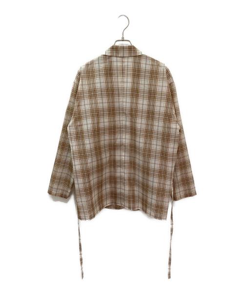 CLANE（クラネ）CLANE (クラネ) 2WAY SHEER JACKET ベージュ サイズ:1の古着・服飾アイテム