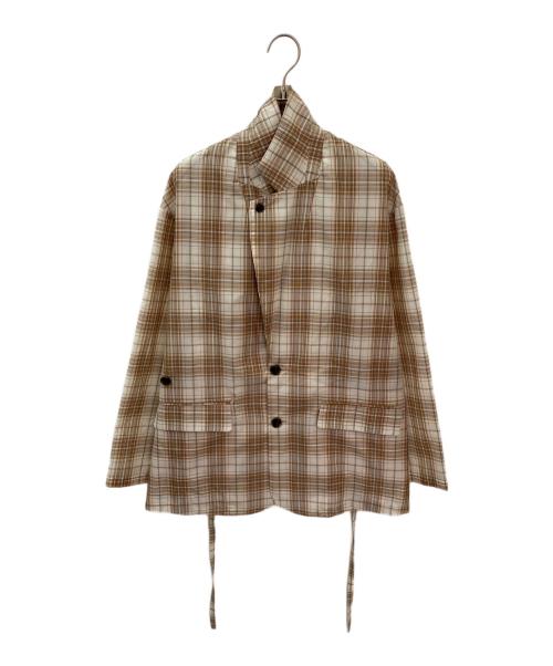 CLANE（クラネ）CLANE (クラネ) 2WAY SHEER JACKET ベージュ サイズ:1の古着・服飾アイテム