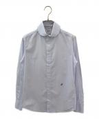 MADISON BLUEマディソンブルー）の古着「ラウンドカラーシャツ」｜ライトブルー