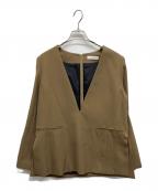 ADOREアドーア）の古着「クリアツイルブラウス」｜ベージュ