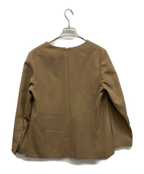 ADORE（アドーア）ADORE (アドーア) クリアツイルブラウス ベージュ サイズ:38の古着・服飾アイテム