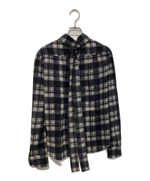 Saint Laurent Paris（サンローランパリ）Saint Laurent Paris (サンローランパリ) チェックシャツ　660889 ブラック サイズ:38の古着・服飾アイテム