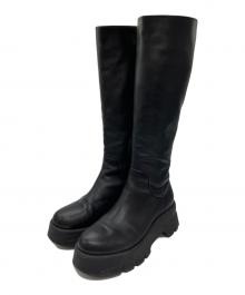 Gianvito Rossi（ジャンヴィト ロッシ）の古着「サイドジップロングブーツ」｜ブラック