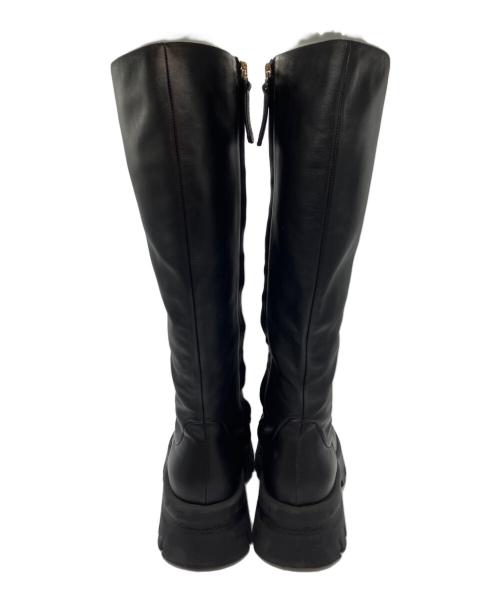 Gianvito Rossi（ジャンヴィト ロッシ）Gianvito Rossi (ジャンヴィト ロッシ) サイドジップロングブーツ ブラック サイズ:36の古着・服飾アイテム