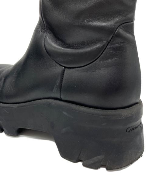 Gianvito Rossi（ジャンヴィト ロッシ）Gianvito Rossi (ジャンヴィト ロッシ) サイドジップロングブーツ ブラック サイズ:36の古着・服飾アイテム