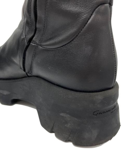 Gianvito Rossi（ジャンヴィト ロッシ）Gianvito Rossi (ジャンヴィト ロッシ) サイドジップロングブーツ ブラック サイズ:36の古着・服飾アイテム
