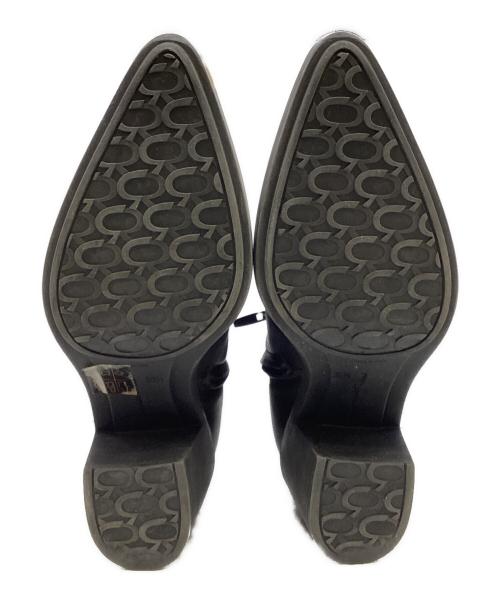 Gianvito Rossi（ジャンヴィト ロッシ）Gianvito Rossi (ジャンヴィト ロッシ) ショートブーツ ブラック サイズ:36　1/2の古着・服飾アイテム