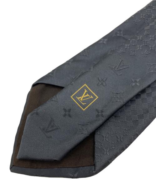 LOUIS VUITTON（ルイ ヴィトン）LOUIS VUITTON (ルイ ヴィトン) モノグラム　ネクタイ グレー サイズ:下記参照の古着・服飾アイテム