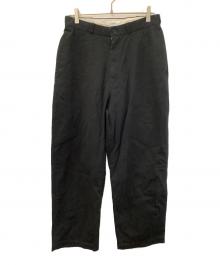 MARKA（マーカ）の古着「オーガニックコットン強撚ギャバ / U.S.アーミーチノトラウザーズ」｜ブラック