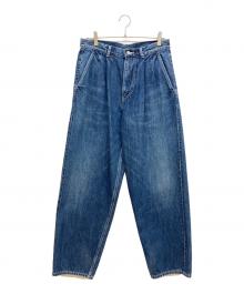 Graphpaper（グラフペーパー）の古着「Selvage Denim Two Tuck Tapered Pants」｜インディゴ