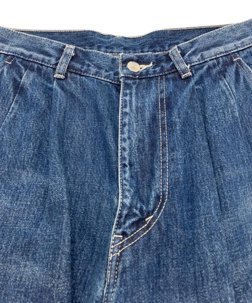 Graphpaper（グラフペーパー）Graphpaper (グラフペーパー) Selvage Denim Two Tuck Tapered Pants インディゴ サイズ:SIZE 1の古着・服飾アイテム