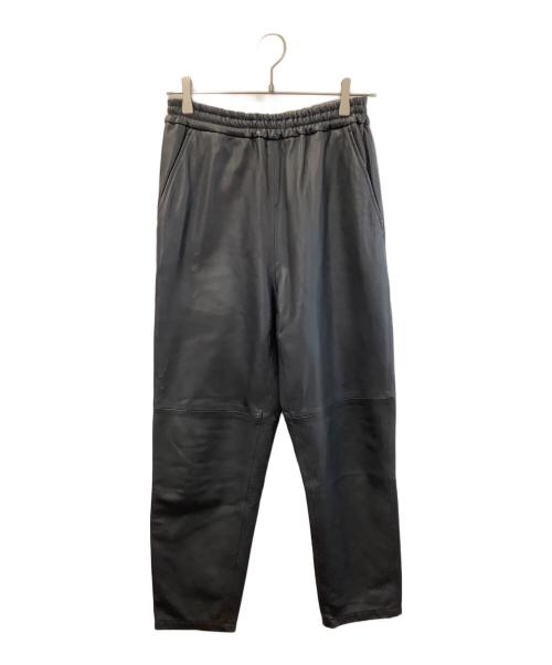 Graphpaper（グラフペーパー）Graphpaper (グラフペーパー) Sheep Leather Pants ブラックの古着・服飾アイテム