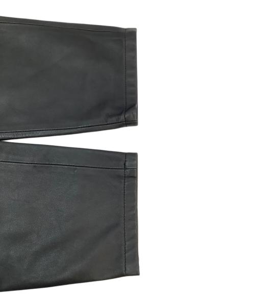 Graphpaper（グラフペーパー）Graphpaper (グラフペーパー) Sheep Leather Pants ブラックの古着・服飾アイテム