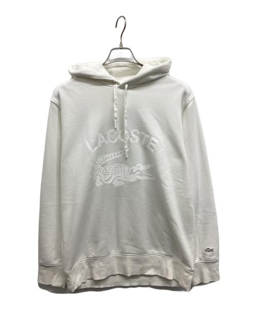 LACOSTE（ラコステ）LACOSTE (ラコステ) ヴィンテージロゴパーカ ホワイト サイズ:Lの古着・服飾アイテム