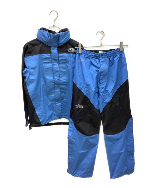THE NORTH FACE（ザ ノース フェイス）THE NORTH FACE (ザ ノース フェイス) RAINTEX PLASMAセットアップ ブルー×ブラック サイズ:Sの古着・服飾アイテム