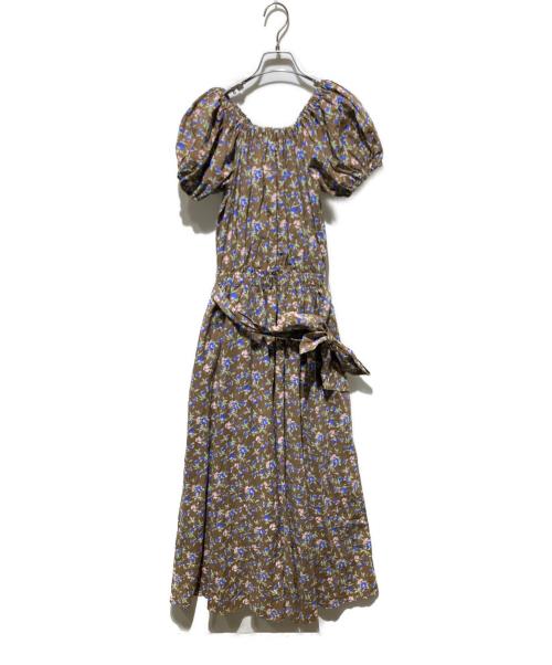 OBLI（オブリ）OBLI (オブリ) ブラウンオフショルダーワンピース ブラウン サイズ:1の古着・服飾アイテム