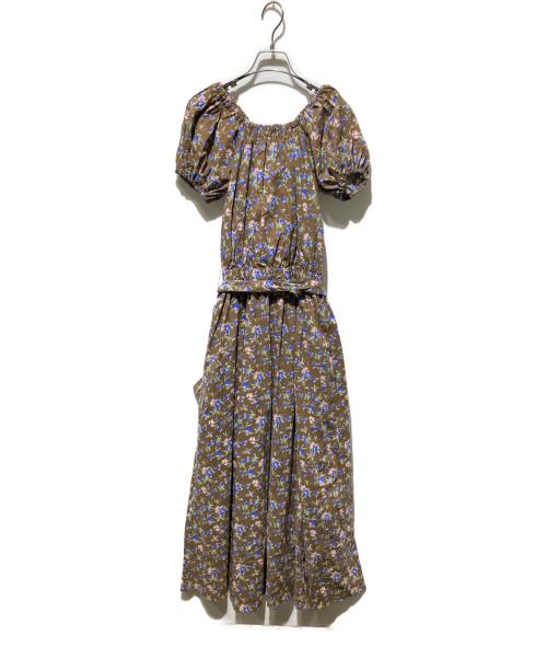 OBLI（オブリ）OBLI (オブリ) ブラウンオフショルダーワンピース ブラウン サイズ:1の古着・服飾アイテム