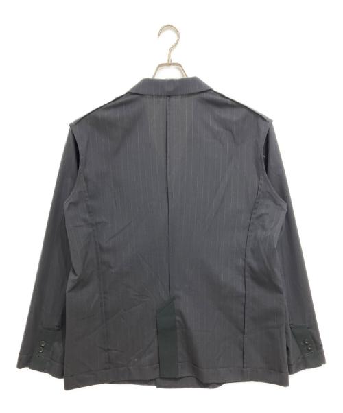 sacai（サカイ）sacai (サカイ) Chalk Stripe Jacket ブラック サイズ:3の古着・服飾アイテム