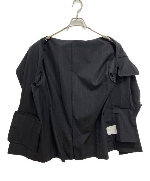 sacai（サカイ）sacai (サカイ) Chalk Stripe Jacket ブラック サイズ:3の古着・服飾アイテム