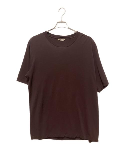 AURALEE（オーラリー）AURALEE (オーラリー) 24SS SUPER SOFT WOOL JERSEY TEE ブラウン サイズ:5の古着・服飾アイテム