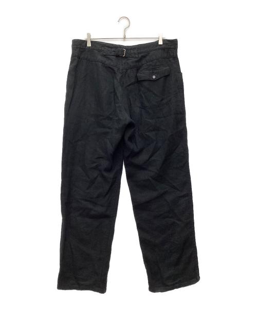 AUBERGE（オーベルジュ）AUBERGE (オーベルジュ) Brilla per il gusto (ブリッラ ペル イルグースト) BEAMS (ビームス) リネン フレンチ チノ ブラック サイズ:SIZE 44の古着・服飾アイテム