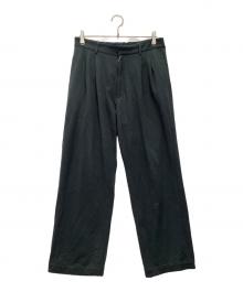 KANEMASA PHIL.（カネマサフィル）の古着「36G Wool Easy Trousers イージーパンツ」｜ブラック