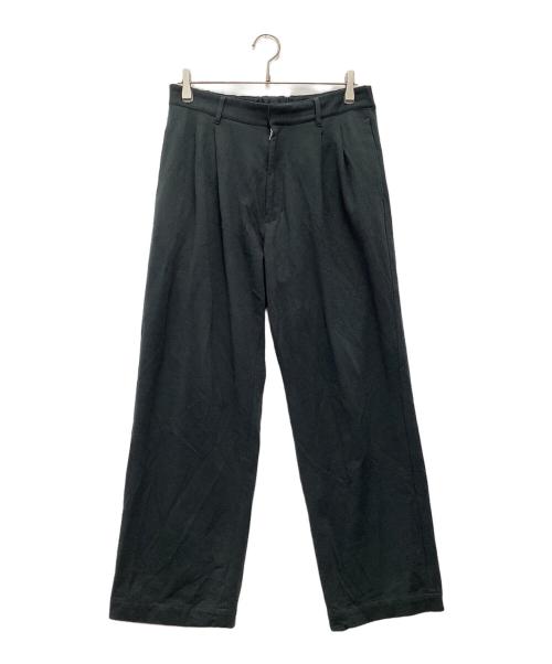 KANEMASA PHIL.（カネマサフィル）KANEMASA PHIL. (カネマサフィル) 36G Wool Easy Trousers イージーパンツ ブラック サイズ:SIZE Lの古着・服飾アイテム