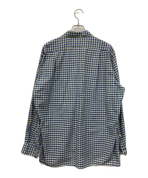 INDIVIDUALIZED SHIRTS（インディビジュアライズドシャツ）INDIVIDUALIZED SHIRTS (インディビジュアライズドシャツ) MOJITO (モヒート) ABSHINTH SHIRT ブルー サイズ:XLの古着・服飾アイテム