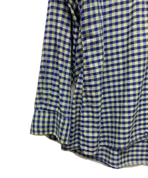 INDIVIDUALIZED SHIRTS（インディビジュアライズドシャツ）INDIVIDUALIZED SHIRTS (インディビジュアライズドシャツ) MOJITO (モヒート) ABSHINTH SHIRT ブルー サイズ:XLの古着・服飾アイテム