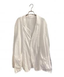 COMOLI（コモリ）の古着「リネンWクロス ジャケット」｜ホワイト