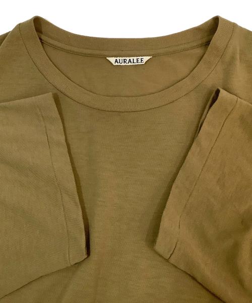 AURALEE（オーラリー）AURALEE (オーラリー) Super Soft Wool Jersey Tee ブラウン サイズ:5の古着・服飾アイテム