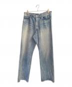 Graphpaperグラフペーパー）の古着「Selvage Denim Five Pocket Wide Straight Pants」｜インディゴ