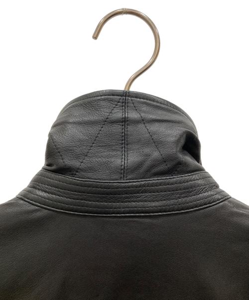 POLO RALPH LAUREN（ポロ・ラルフローレン）POLO RALPH LAUREN (ポロ・ラルフローレン) レザースイングトップ ブラック サイズ:Sの古着・服飾アイテム