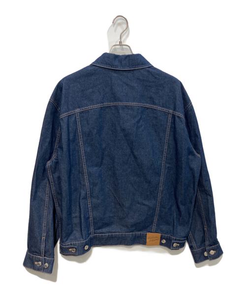 maison kitsune（メゾンキツネ）MAISON KITSUNE (メゾンキツネ) トラッカー ジャケット インディゴ サイズ:L 未使用品の古着・服飾アイテム
