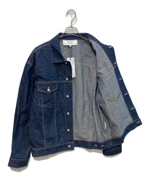 maison kitsune（メゾンキツネ）MAISON KITSUNE (メゾンキツネ) トラッカー ジャケット インディゴ サイズ:L 未使用品の古着・服飾アイテム