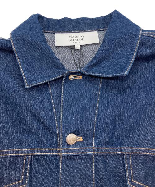 maison kitsune（メゾンキツネ）MAISON KITSUNE (メゾンキツネ) トラッカー ジャケット インディゴ サイズ:L 未使用品の古着・服飾アイテム