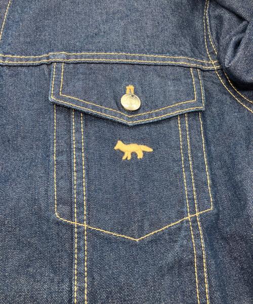 maison kitsune（メゾンキツネ）MAISON KITSUNE (メゾンキツネ) トラッカー ジャケット インディゴ サイズ:L 未使用品の古着・服飾アイテム