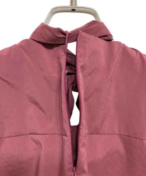 ROPE（ロペ）ROPE (ロペ) スカーフモチーフフレンチスリーブブラウス パープル サイズ:ｆの古着・服飾アイテム