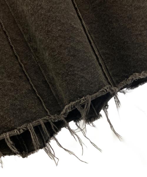 MAISON SPECIAL（メゾンスペシャル）MAISON SPECIAL (メゾンスペシャル) Pleated Denim Skirt ブラック サイズ:36の古着・服飾アイテム