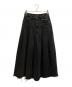 MAISON SPECIAL（メゾンスペシャル）の古着「Pleated Denim Skirt」｜ブラック