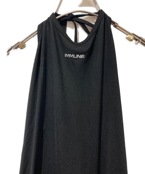 IMMUNE（イミューン）IMMUNE (イミューン) halter neck dressワンピース ブラック サイズ:ＦＲＥＥの古着・服飾アイテム
