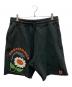 EMOTIONALLY UNAVAILABLE（エモーショナリー・アンアベイラブル）の古着「EU FLOWER SWEATSHORTS」｜ブラック