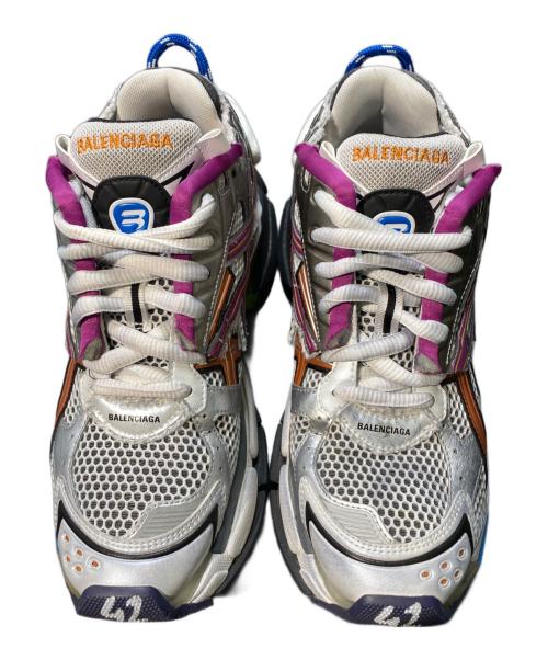 BALENCIAGA（バレンシアガ）BALENCIAGA (バレンシアガ) RUNNER ランナー シルバー×ピンク サイズ:27.5の古着・服飾アイテム