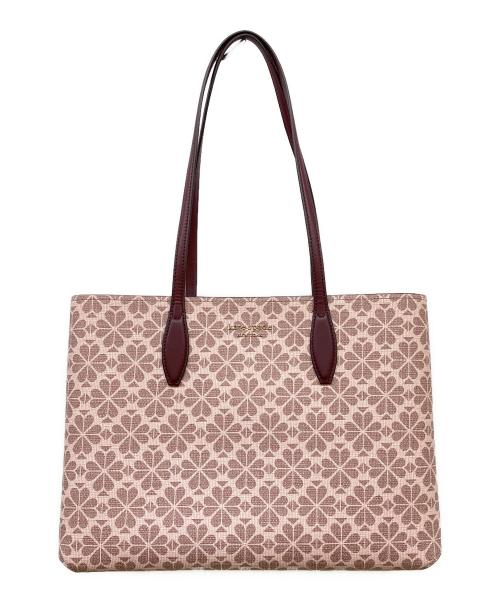 Kate Spade（ケイトスペード）Kate Spade (ケイトスペード) オール デイ スペード フラワー コーテッド キャンバス ラージ トート ピンクマルチの古着・服飾アイテム