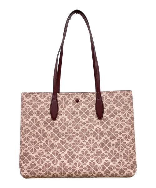 Kate Spade（ケイトスペード）Kate Spade (ケイトスペード) オール デイ スペード フラワー コーテッド キャンバス ラージ トート ピンクマルチの古着・服飾アイテム