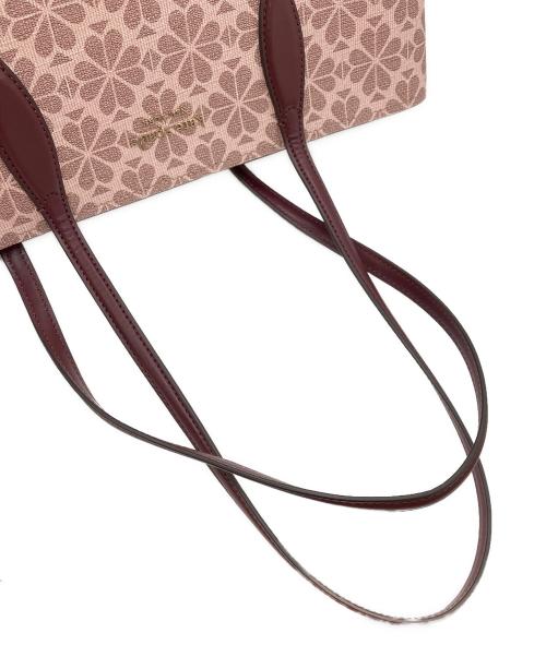 Kate Spade（ケイトスペード）Kate Spade (ケイトスペード) オール デイ スペード フラワー コーテッド キャンバス ラージ トート ピンクマルチの古着・服飾アイテム