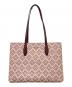 Kate Spade（ケイトスペード）の古着「オール デイ スペード フラワー コーテッド キャンバス ラージ トート」｜ピンクマルチ