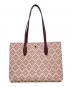 Kate Spade (ケイトスペード) オール デイ スペード フラワー コーテッド キャンバス ラージ トート ピンクマルチ：11000円